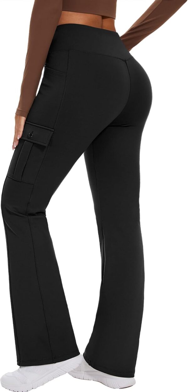 Flare Leggings for Women Yoga Crossover High Waist Pants with Tummy Control…