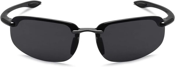 JULI Sports Sunglasses for Men Women Tr90 Rimless Frame for Running Fishing Baseball…