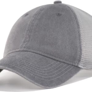 Distressed Soft Trucker Hat – M/L/XL/XXL Unstructured Vinatge Washed Snapback Baseball…
