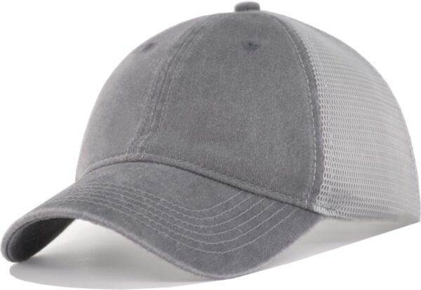 Distressed Soft Trucker Hat – M/L/XL/XXL Unstructured Vinatge Washed Snapback Baseball…