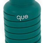 que Collapsible Water Bottle 20 oz Forest Green