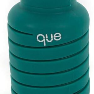 que Collapsible Water Bottle 20 oz Forest Green