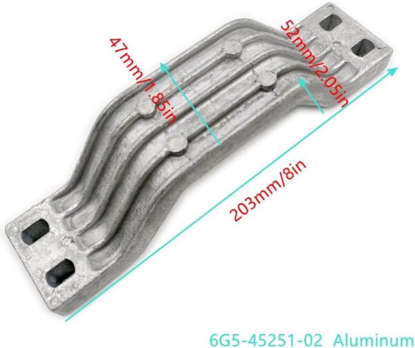 Boat Accessories Transom Bracket Aluminum Anode Replacement for Yamaha 115-300HP…