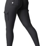 YEOREO CoreFlex Workout Cargo Leggings with Pockets for Women Hidden Scrunch...
