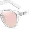 MEETSUN Vintage Round Polarized Sunglasses for Women Classic Small Retro Shades UV400...