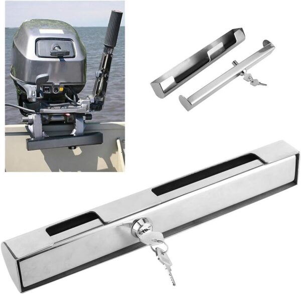 KIMISS Outboard Motor Lock, Marine Outboard Motor Engine Lock with 2 Keys High…