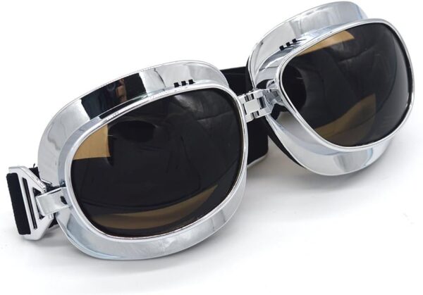 evomosa Motorcycle Goggles Vintage Pilot Goggles Retro Motocross Goggle Outdoor…