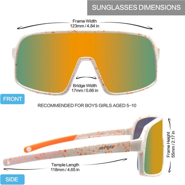 Kids Baseball Sunglasses Polarized Sports UV400 Protection Lightweight Cycling Glasses…