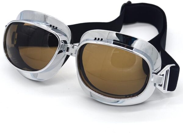 evomosa Motorcycle Goggles Vintage Pilot Goggles Retro Motocross Goggle Outdoor…