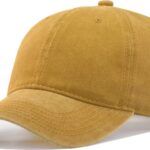 Vintage Washed Cotton Baseball Caps Men Women Adjustable Unstructured Low Profile Dad Hat