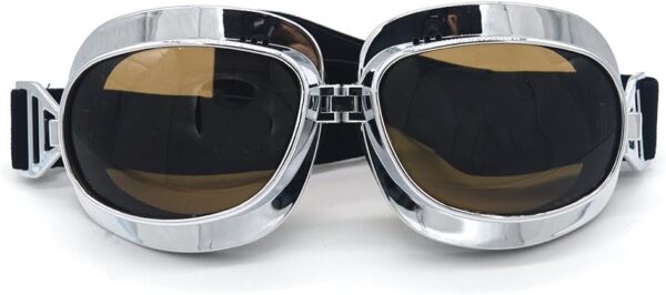 evomosa Motorcycle Goggles Vintage Pilot Goggles Retro Motocross Goggle Outdoor…