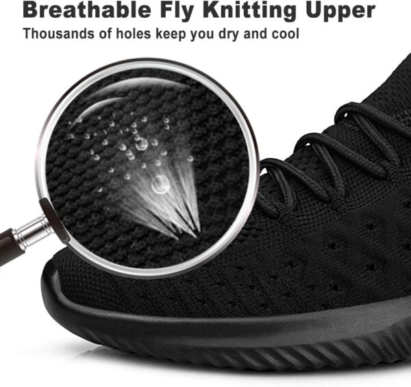 Feethit Mens Slip On Walking Shoes Lightweight Breathable Non Slip Running Shoes…