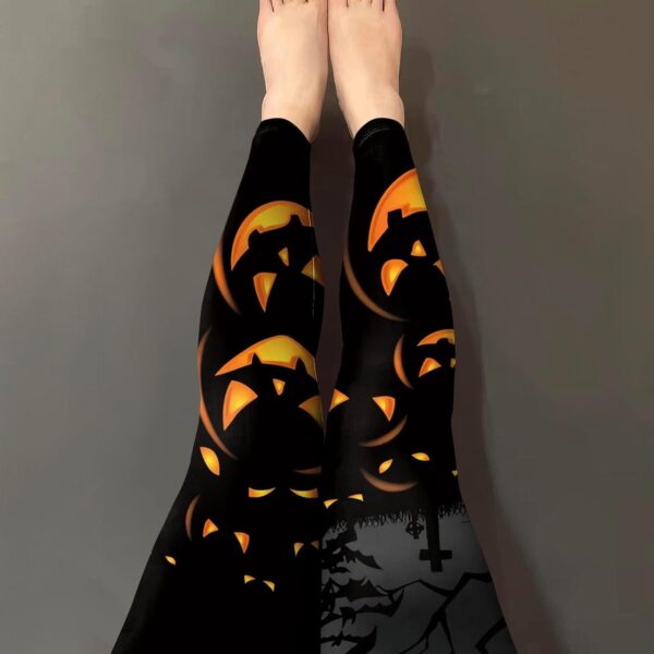 color cosplayer Womens Halloween Leggings Printed Stretchy Leggings Yoga Pants