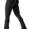 YEOREO Mini Flare Leggings Womens Workout Butt Lifting Legging Hidden...
