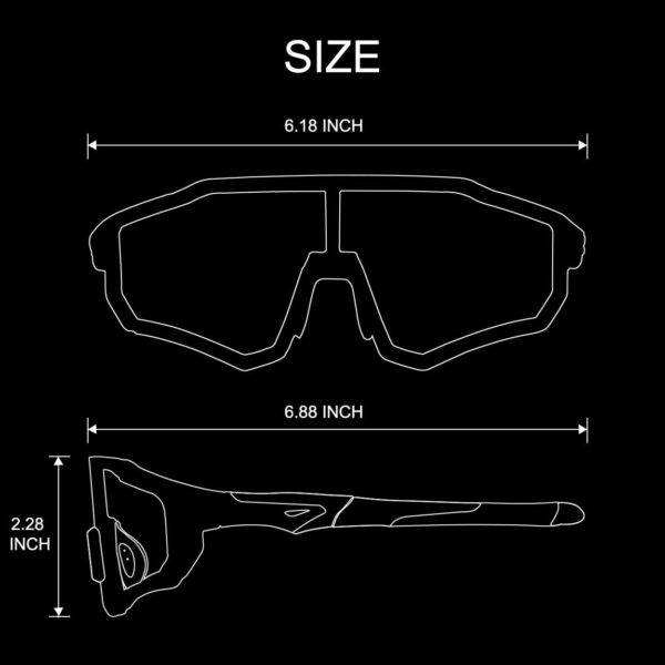 ROCKBROS Photochromic Sunglasses for Men Women Sports Cycling Glasses UV Protection…