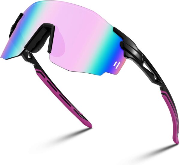 FEISEDY Rimless Sports Sunglasses for Men Women Tr90 Frame for Cycling Fishing Running…