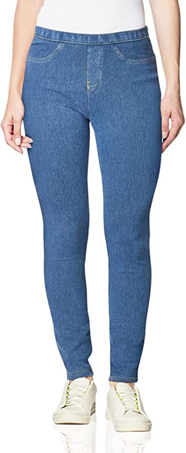 No Nonsense Womens Classic Denim Leggings, Jeggings for Women with Real Back…