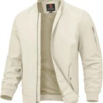 TBMPOY Men's Lightweight Bomber Jackets Light Track Jackets Casual Summer Windbreaker...