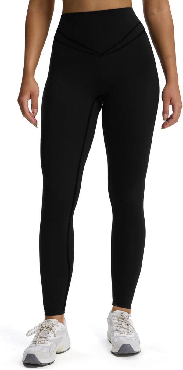 Aoxjox High Waisted Workout Siren Leggings for Women Hidden Scrunch Butt…
