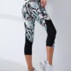 Capri Leggings for Women with Pockets High Waisted Gym Yoga Pants Running Tights