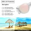 MEETSUN Vintage Round Polarized Sunglasses for Women Classic Small Retro Shades UV400…
