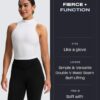 Aoxjox High Waisted Workout Siren Leggings for Women Hidden Scrunch Butt…