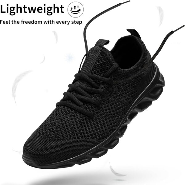 Linenghs Mens Running Shoes Tennis Gym Sneakers Casual Slip On Walking Lightweight…