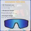 Kursan Kids Polarized Baseball Sunglasses for Boys Girls Youth Sports Goggles UV400…