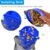 Dog Travel Water Bottle Collapsible Bowls, 2 in 1 Pet Food Container with Collapse…