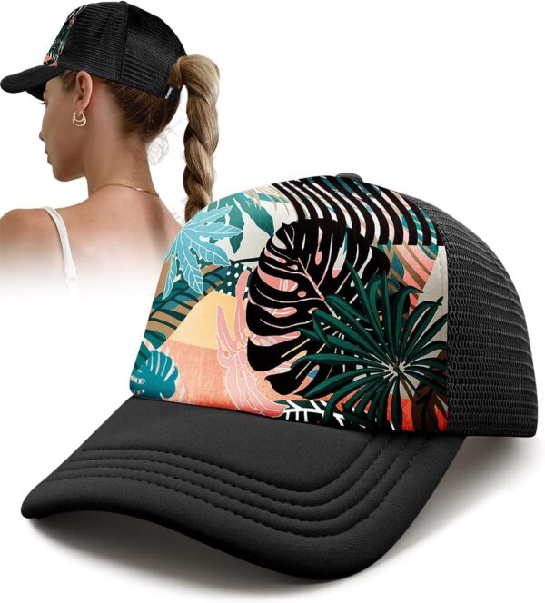 Flafens Women’s Trucker Hat Cute Summer Baseball Caps for Women and Girls Golf Ball…