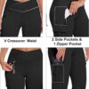 Flare Leggings for Women Yoga Crossover High Waist Pants with Tummy Control…