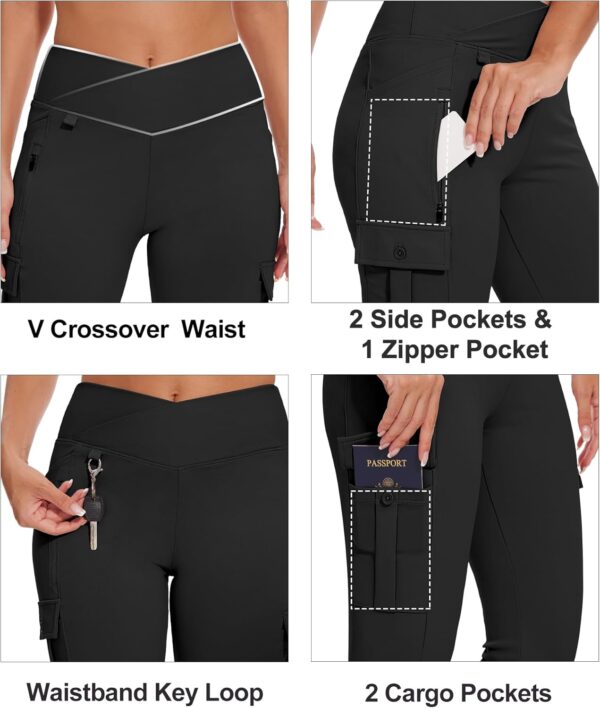 Flare Leggings for Women Yoga Crossover High Waist Pants with Tummy Control…