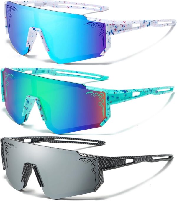 3 Pairs Age 5-16 Youth Boys Girls Sunglasses Kids Baseball Shades Softball Cycling…