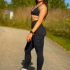 YEOREO CoreFlex Workout Cargo Leggings with Pockets for Women Hidden Scrunch…
