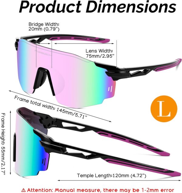 FEISEDY Rimless Sports Sunglasses for Men Women Tr90 Frame for Cycling Fishing Running…