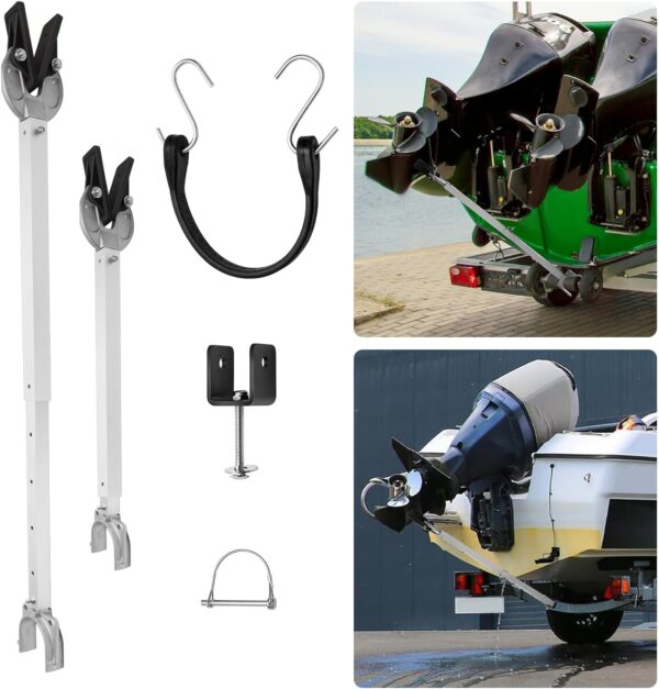 Adjustable Boat Transom Saver, Adjustable from 23 to 35 Inches Shock Absorbing Stern…