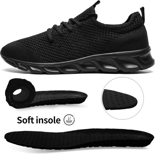 Linenghs Mens Running Shoes Tennis Gym Sneakers Casual Slip On Walking Lightweight…