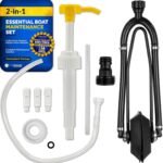 Five Oceans Universal Outboard Motor Flusher Muffs & Gear Oil Pump Set - Essential...