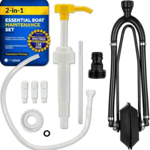 Five Oceans Universal Outboard Motor Flusher Muffs & Gear Oil Pump Set – Essential…