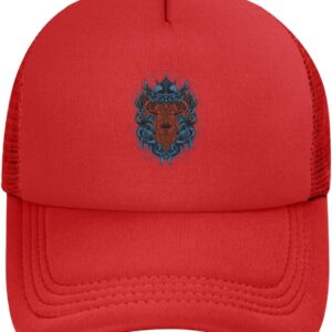 Terror of The Bull’s Head Baseball Cap Women Men Mesh Hat Adjustable Trucker Caps Dad Hats