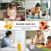 Personal Blender for Smoothies & Shakes – Portable Mini Smoothie Blender with BPA-Free…