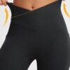 baleaf Women’s Knee Length Capri Leggings with Pockets Stretch Casual…