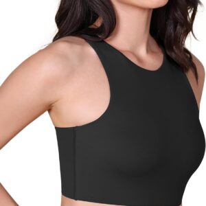 ODODOS Racerback Tank Bra for Women High Neck Non Padded Medium Support…