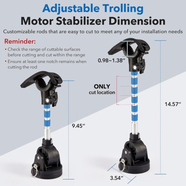 Trolling Motor Stabilizer Mount Support for Minn Kota…