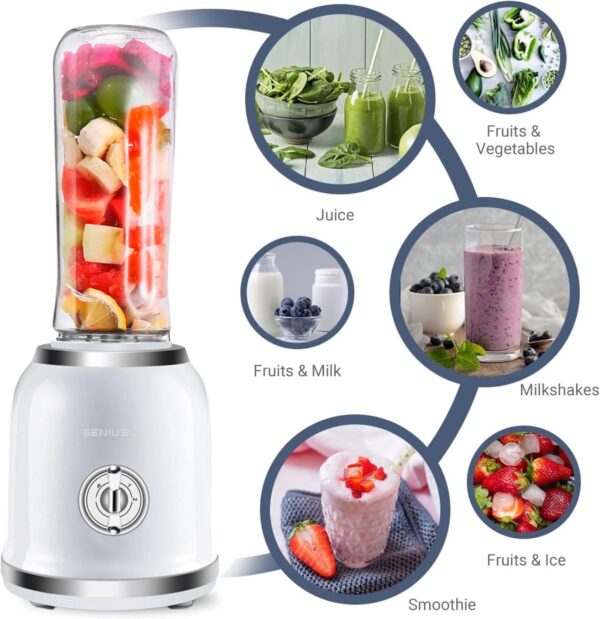 Personal Blender for Smoothies & Shakes – Portable Mini Smoothie Blender with BPA-Free…