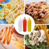 3 Pcs Plastic Squeeze Sauce Bottles with Nozzle Caps,250Ml/8.5Oz Reusable Squeeze…
