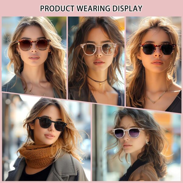 MEETSUN Vintage Round Polarized Sunglasses for Women Classic Small Retro Shades UV400…