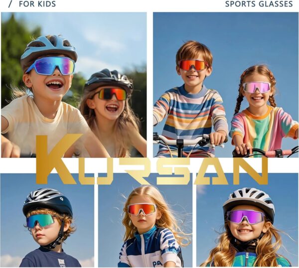 Kursan Kids Polarized Baseball Sunglasses for Boys Girls Youth Sports Goggles UV400…