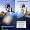 Outdoor Sports Polarized wrap around Cycling Sunglasses for Men & Women TR90 Frame UV…