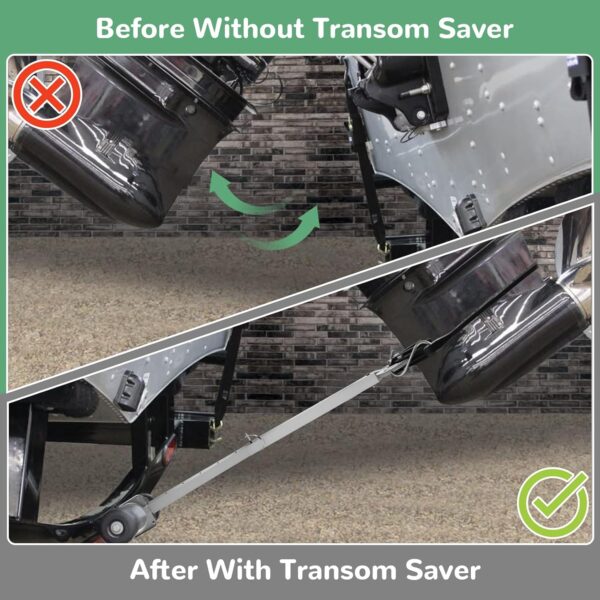 Adjustable Boat Transom Saver, Adjustable from 23 to 35 Inches Shock Absorbing Stern…